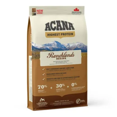 Acana Ranchlands, Hrană Uscată Câine Adult, 11,4kg