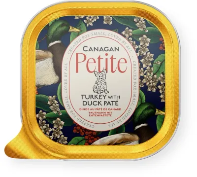 Canagan Petite Pate pentru caini, cu Rața si Curcan 100g