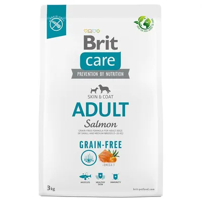 Brit Care Grain Free Adult Somon și cartofi 3 kg