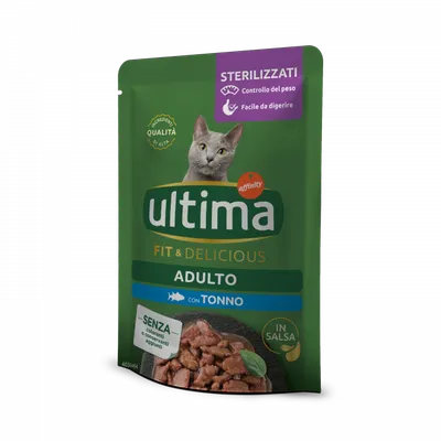 Hrană Umedă Pisică Adult, Ultima, Sterilizat, Ton, 85g