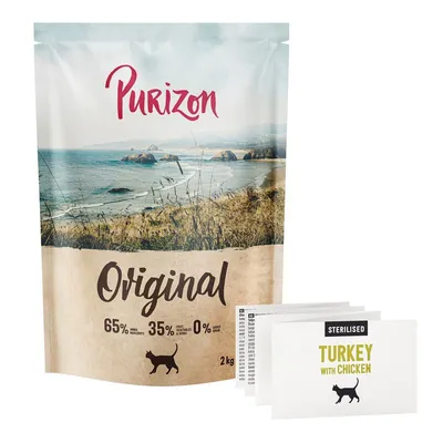 Purizon Sterilised Adult Curcan cu pui - fără cereale Nou: 2 kg