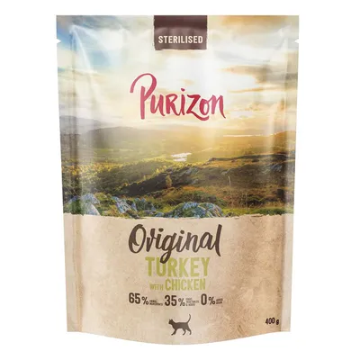 Purizon Sterilised Adult Curcan cu pui - fără cereale Nou: 400 g