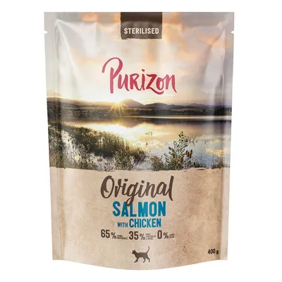 Purizon Sterilised Adult Somon cu pui - fără cereale Nou: 400g