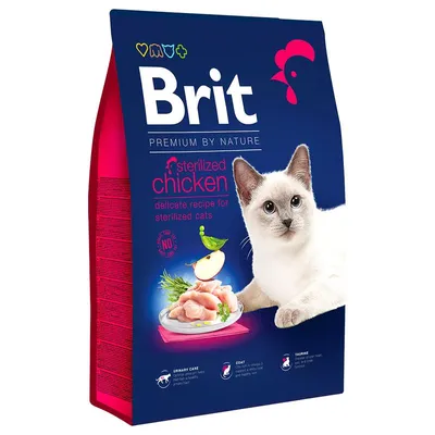 Brit Premium by Nature Cat Sterilized Pui 8 kg