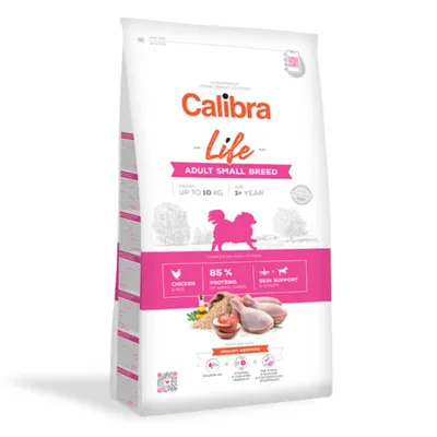 Calibra Life Adult Small Breed, XS-S, Pui, hrană uscată conținut redus cereale câini, 1.5kg