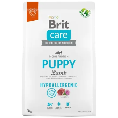 Brit Care Dog Hypoallergenic Puppy Miel și orez 3 kg