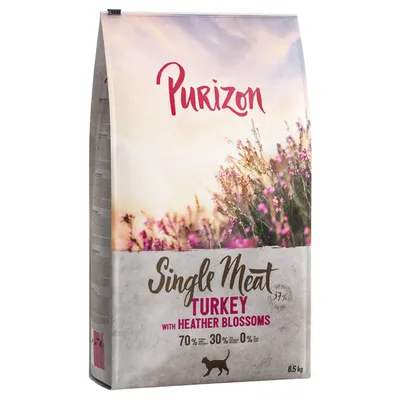 Purizon Single Meat 2 x 6,5 kg Curcan cu flori de Erica