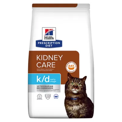Hill's Prescription Diet k/d Kidney Care Early Stage, dietă veterinară pisici, hrană uscată, sistem renal, 1.5kg