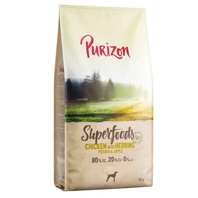 Purizon Superfoods Pui cu hering, cartofi și mere 4 x 1 kg