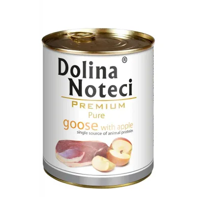 Dolina Noteci Hrană umedă pentru câini Premium Pure Gasca și mar, 400g
