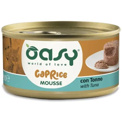 Oasy Caprice Conservă pentru pisici, Mousse cu Ton 85g