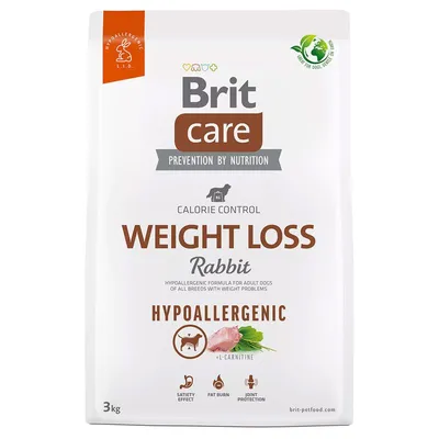Brit Care Dog Hypoallergenic Weight Loss Iepure 3 kg