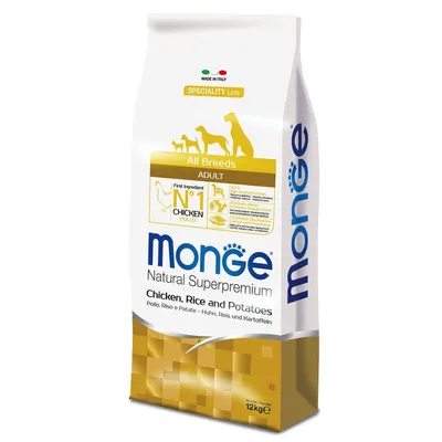 Monge Super Premium Pui, orez și cartofi 12 kg