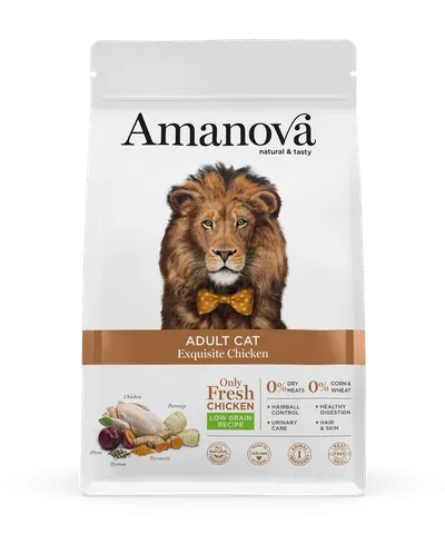 Amanova Adult, Pui, hrană uscată monoproteică pisici, 6kg