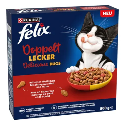 Felix Doubly Delicious Vită & pui 800 g