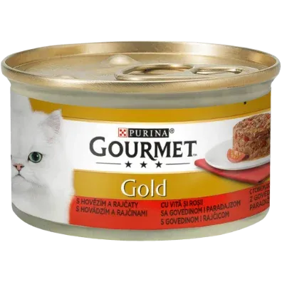 Gourmet Gold Savoury Cake cu vită și roșii 85 g