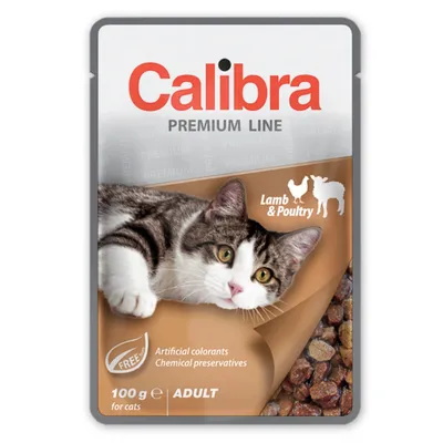 Calibra Premium Line, Miel și Pasăre, plic hrană umedă pisici, (în suc propriu), 100g