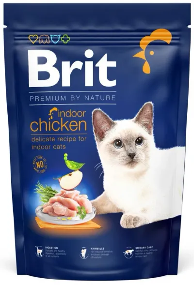 Brit Premium hrană pentru pisici adulte, Indoor 8 kg
