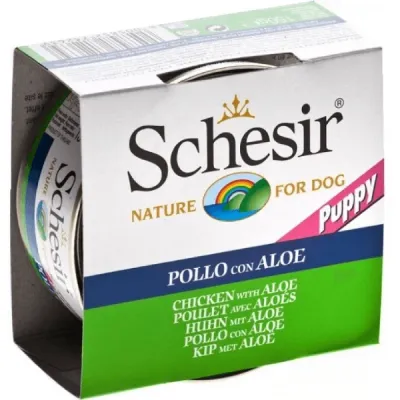 Schesir Hrana umeda cu pui si aloe pentru catelusi 150 g