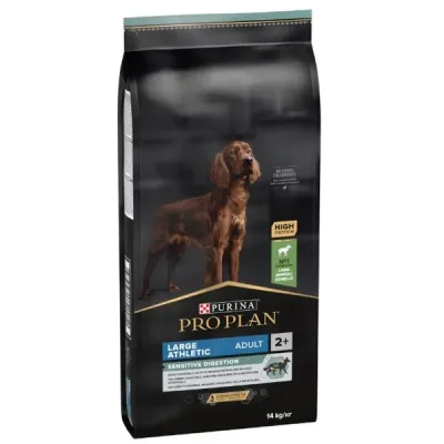 Purina Pro Plan Adult Sensitive Digestion, Talie Mare Atletică, Miel, 14 kg