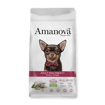 Hrană Uscată Câine Adult, Amanova Obesity, Hipoalergenic, Curcan, 2kg