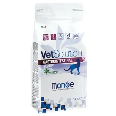 Monge VetSolution Gastrointestinal pentru pisici 3 x 1,5 kg