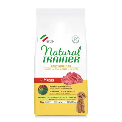 Natural Trainer Adult Small & Toy cu Vită 2 x 7 kg