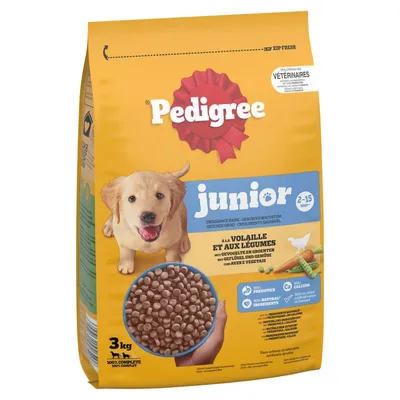 Pedigree Junior Pasăre și legume 3 kg