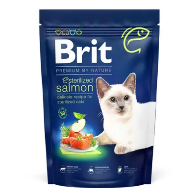 Brit Premium hrană pentru pisici, Sterilised cu Somon 1,5 kg