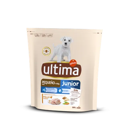 Hrană Uscată Câine Junior, Ultima, Talie Mică, Pui, 800g