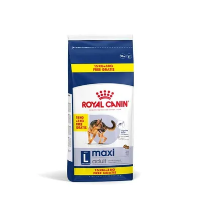 Royal Canin Maxi Adult 15 + 3 kg gratis!