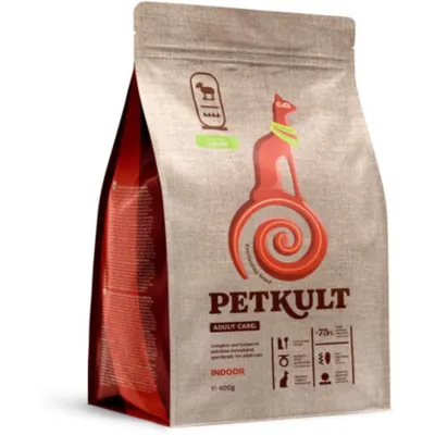 Petkult Adult Care Indoor pentru pisici, conținut ridicat de Miel 400 g
