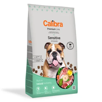 Calibra Premium Line Sensitive, Xs-Xl, Miel, hrană uscată câini, sistem digestiv, 3kg