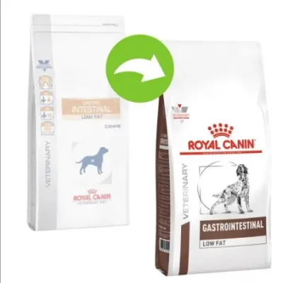 Royal Canin VD Gastrointestinal Low Fat, Xs-Xl, dietă veterinară, hrană uscată câini, sistem digestiv, 1.5kg