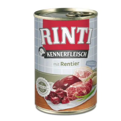 Rinti Hrană umedă pentru câini adulți, cu ren, 800g
