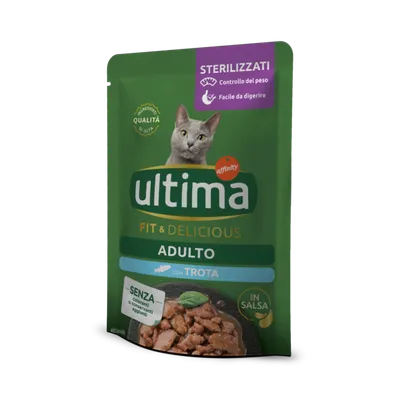 Hrană Umedă Pisică Adult, Ultima, Sterilizat, Păstrăv, 85g