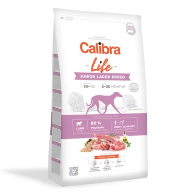 Calibra Life Junior Large Breed, L-XL, Miel, hrană uscată câini junior, 2.5kg
