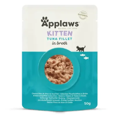 Applaws Hrană Umedă Pisică Junior, Ton în supă, 50g