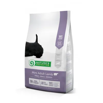 Natures Protection Mini Adult Lamb, Miel, hrană uscată câini, 7.5kg