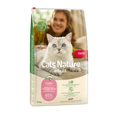 Hrană Uscată Pisică Adult, Mera Cats Nature, Somon, 10kg