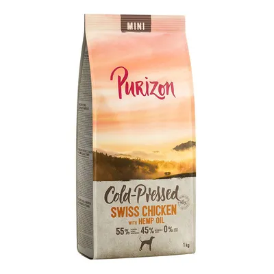 Purizon Coldpressed Mini Pui elvețian cu ulei de cânepă 2 x 1 kg
