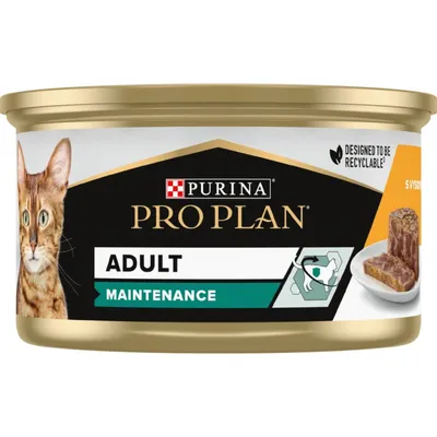 Purina Pro Plan Adult Maintenance, Pui, conservă hrană umedă pisici, (pate), 85g