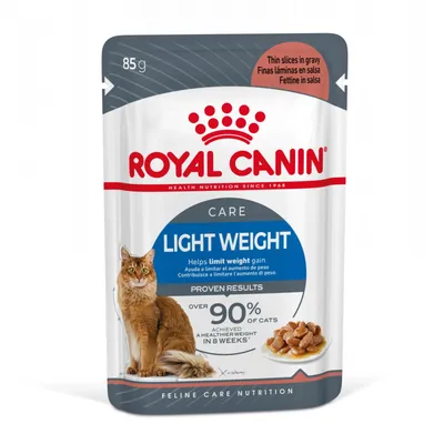 Royal Canin Light Weight Care Adult, hrană umedă pisici, limitarea creșterii în greutate, (în sos), 85g