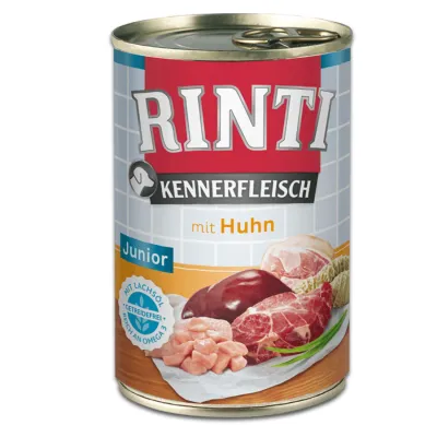 Rinti Junior pui 400g hrană umedă completă căței