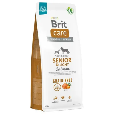 Brit Care Dog Grain Free Senior & Light Somon și cartofi 12 kg