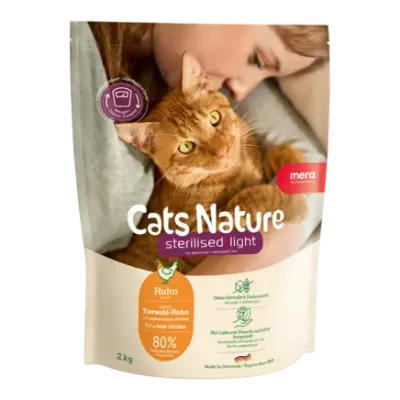 Hrană Uscată Pisică Adult, Mera Cats Nature, Sterilizat, Pui, 2kg