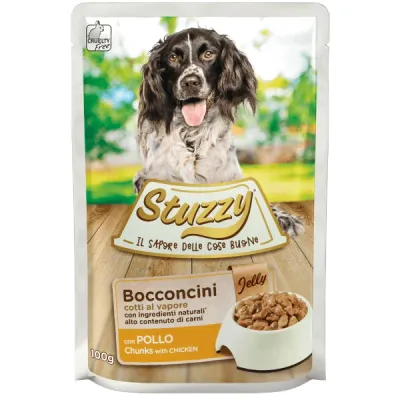 Stuzzy Plic hrană umedă pentru câini, cu Pui 100g
