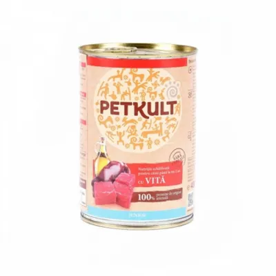 Hrana umeda Petkult Junior cu Vita 400 g