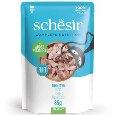 Schesir Can Jelly Conservă pentru pisici, cu Ton 85g