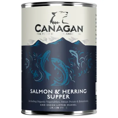 Canagan Conservă pentru câini, cu Somon și Hering 400g